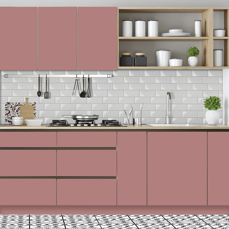 Folie autocolanta d-c-fix pentru mobilier culoare roz mat