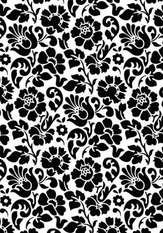 Folie autocolanta d-c-fix pentru mobilier model Flori culoare alb-negru
