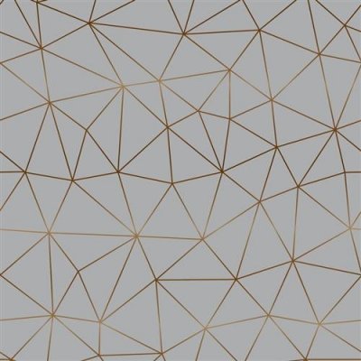Folie autocolanta d-c-fix pentru mobilier model geometric auriu gri
