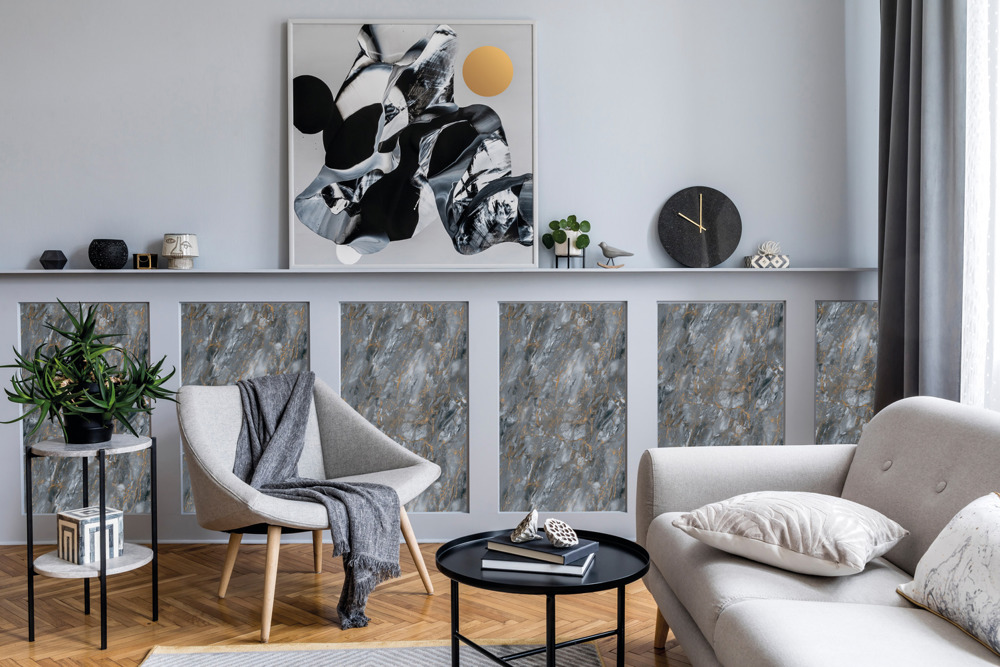 Folie autocolanta d-c-fix pentru mobilier model marmura aurie