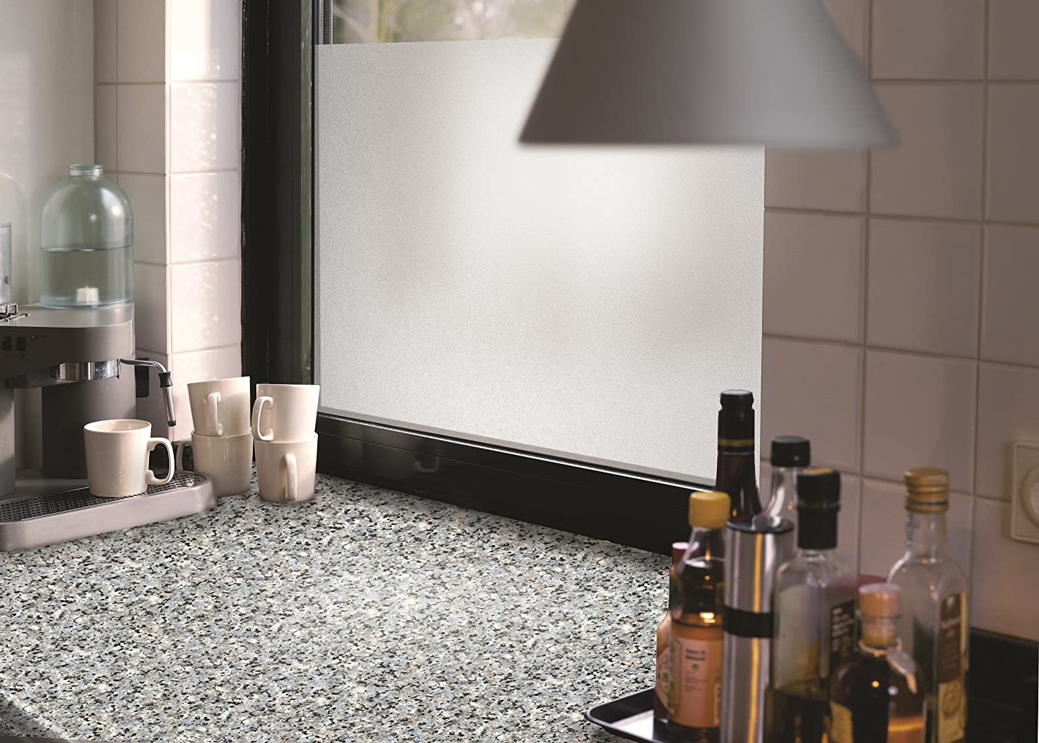 Folie autocolanta d-c-fix pentru mobilier model Piatra gri negru