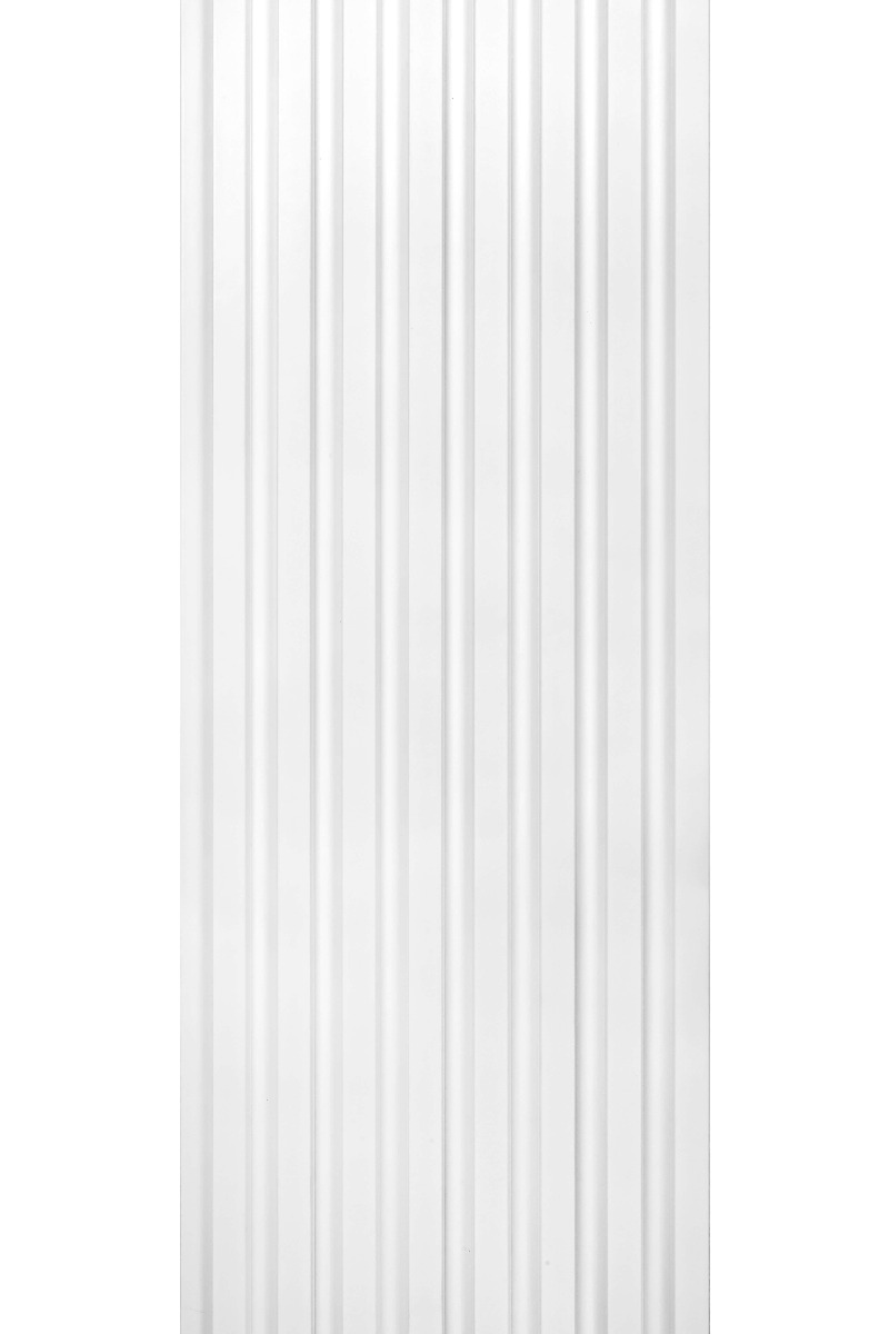 Panou riflaj 3D Lamelli Stretto, Alb