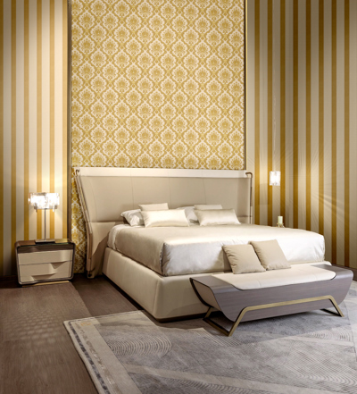 Tapet baroc floral bej cu auriu colectia Modern&Classic Design