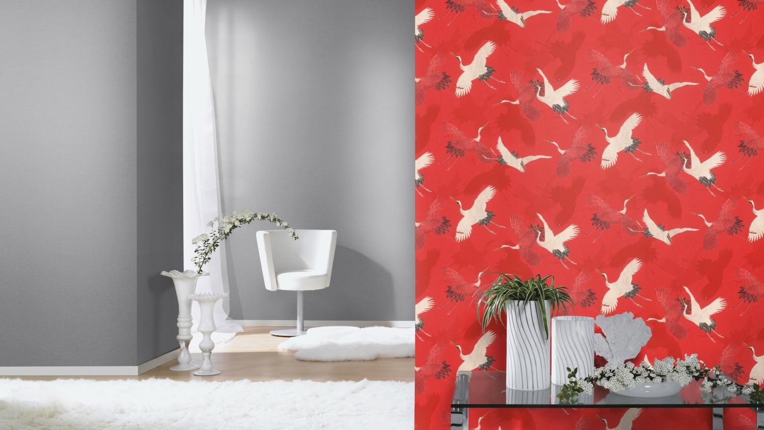 Tapet cu pasari Rasch colectia Barbara Home Collection III