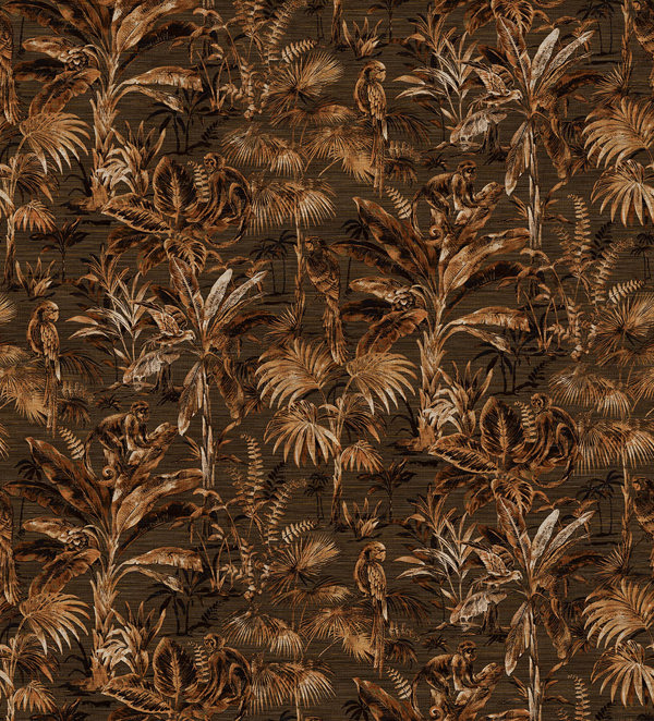 Tapet tropical, cu maimute colectia Lemuria panel